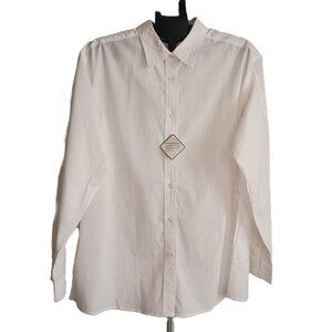 Port Authority Shirt White Button Up Women’s Size XXL NWT